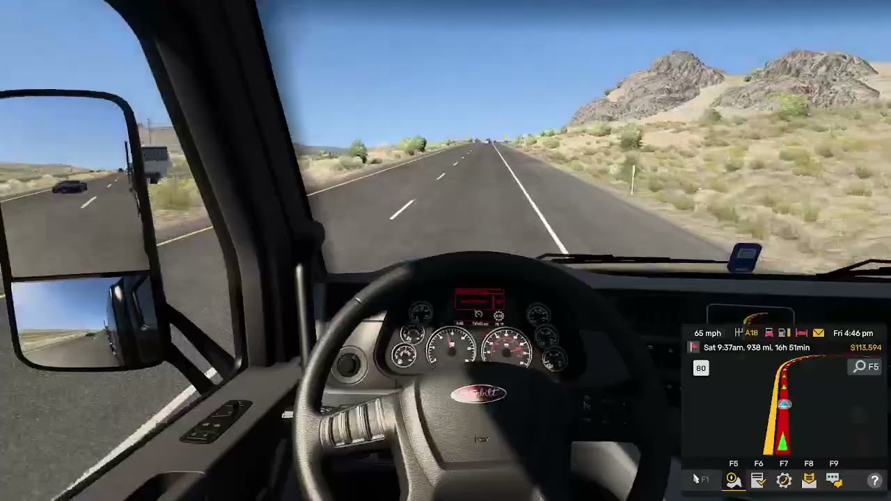 truck hulling getting some mile in American Truck Simulator