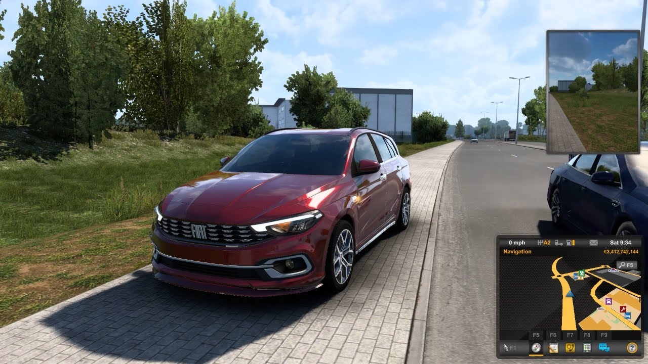 ETS2 1.43 Mods |Car Mod| - Gentle Drive to Town in Fiat Tipo/Egea V2.1.43 Mod