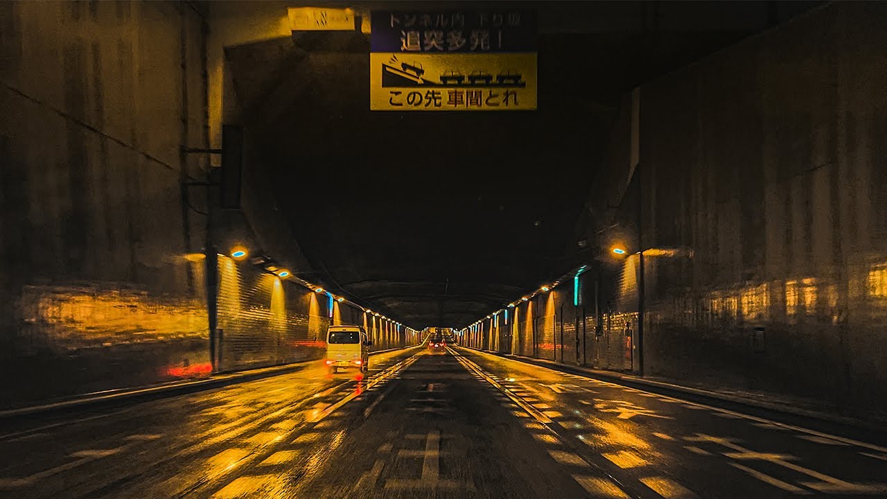 ☔️Tokyo Rainy Night Drive💨Fall Asleep, Work, etc｜Metropolitan Expressway Ring Route (60km)