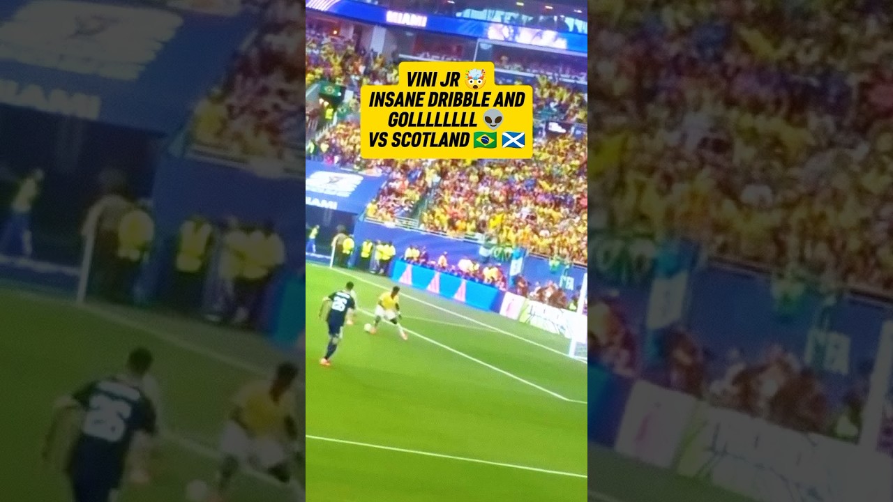 Brazil vs Scotland 🤯 Vini jr Insane Dribble and Goal FIFA World Cup 2026 #Shorts #worldcup2026