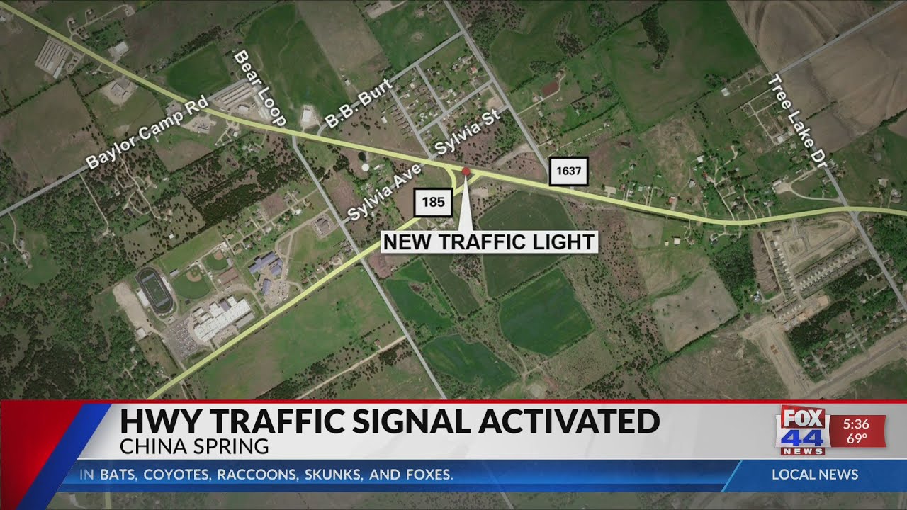 New traffic signals to be activated on China Spring Highway