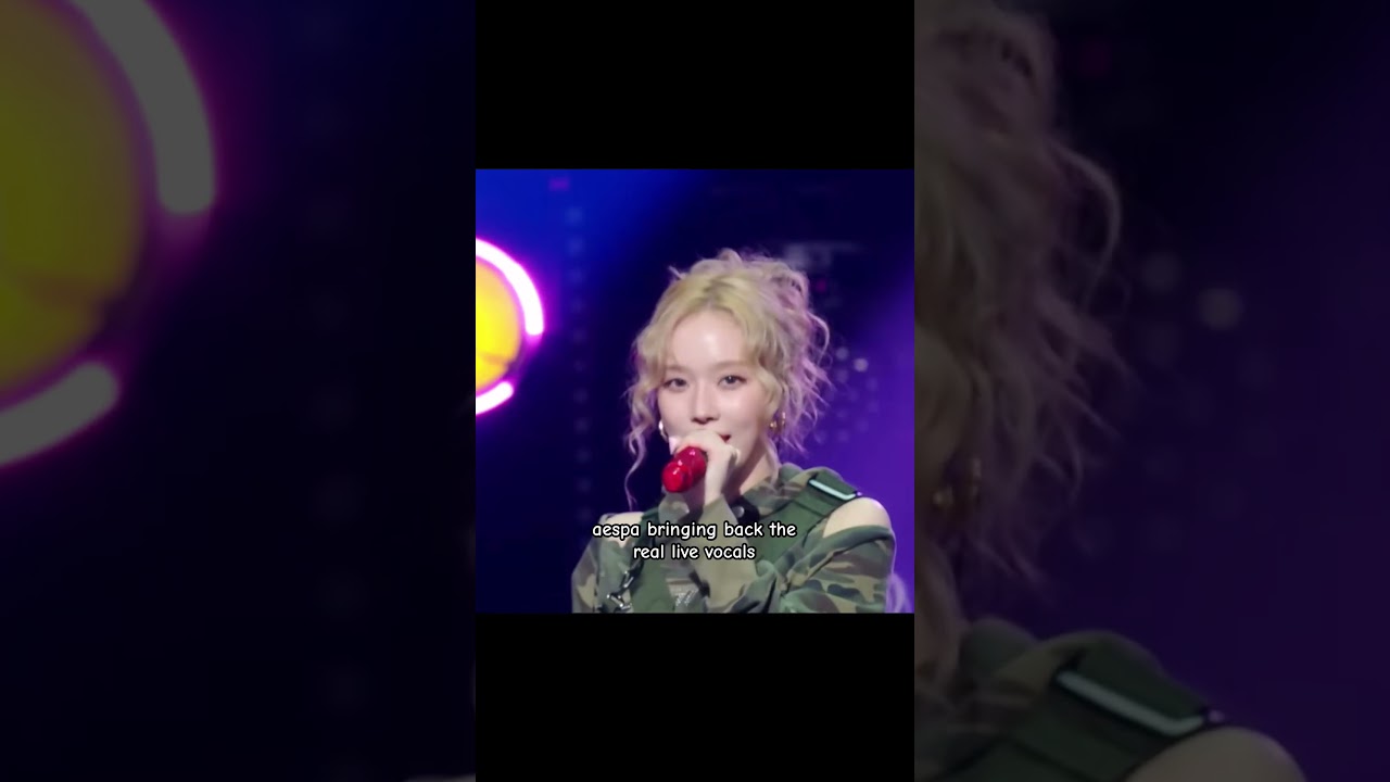 aespa bringing back the real live vocals as they should! #aespa #whiplash #live #kpop #kpopshorts