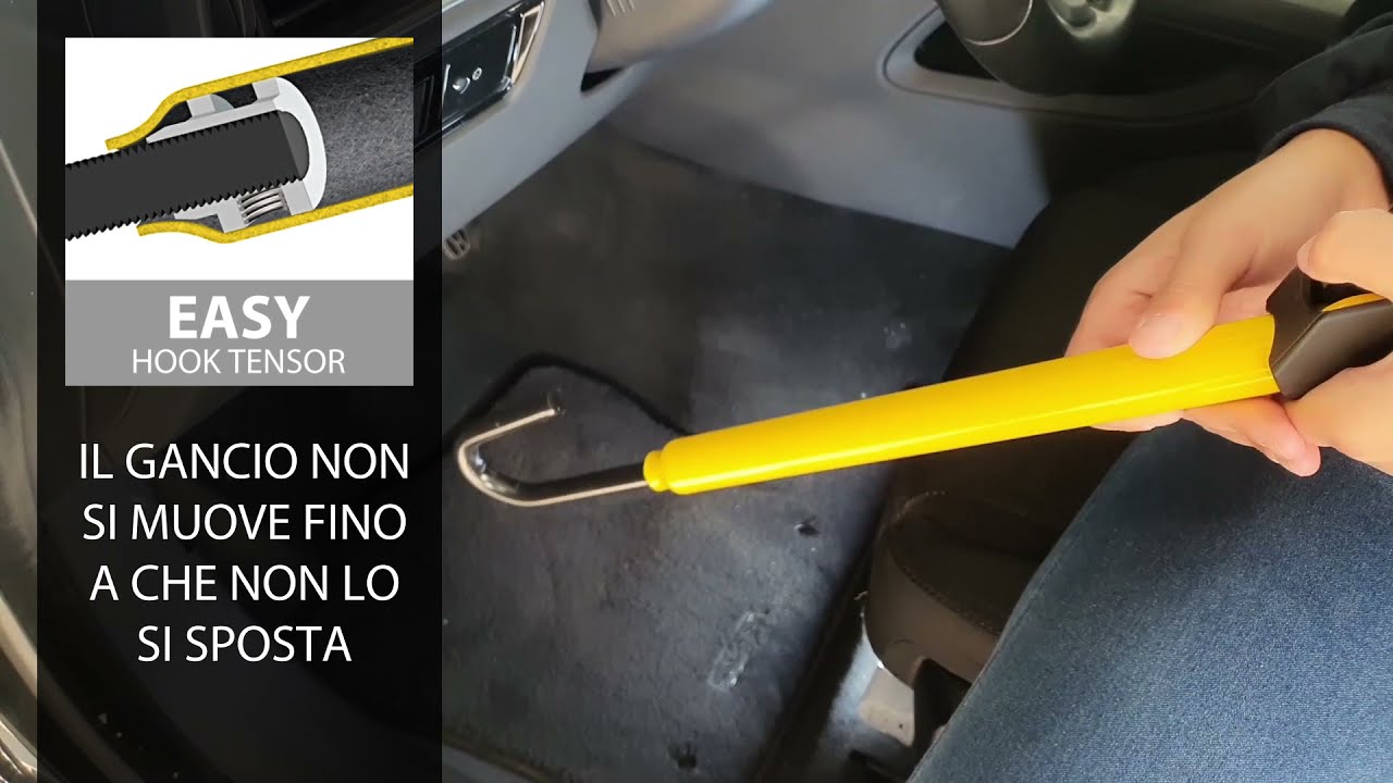Artago 871A Antifurto Auto Bloccasterzo Volante Pedale Bloccaggio Basculante Regolazione Filettatura