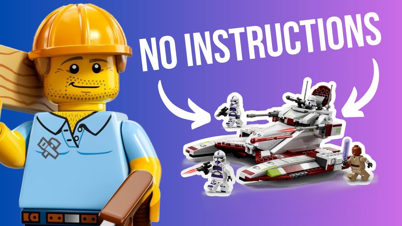 Star Wars LEGO WITHOUT Instructions! Republic Fighter Tank 75342
