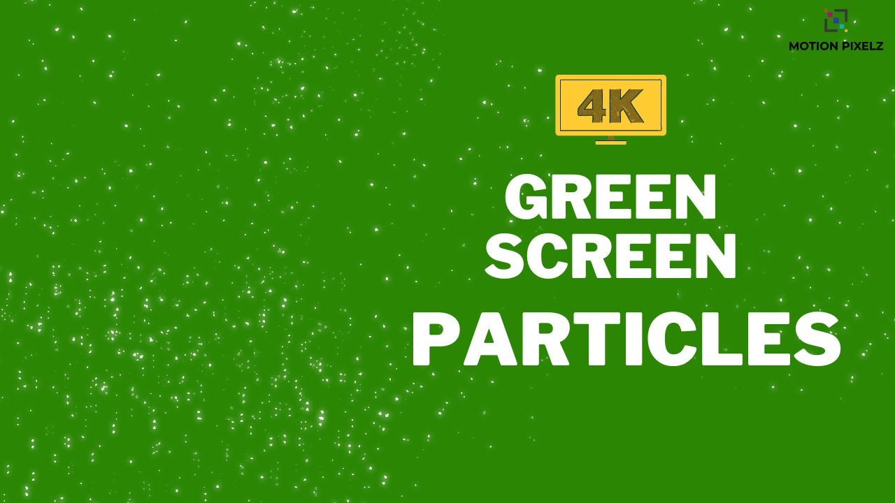 Green screen particles 4k | FREE 