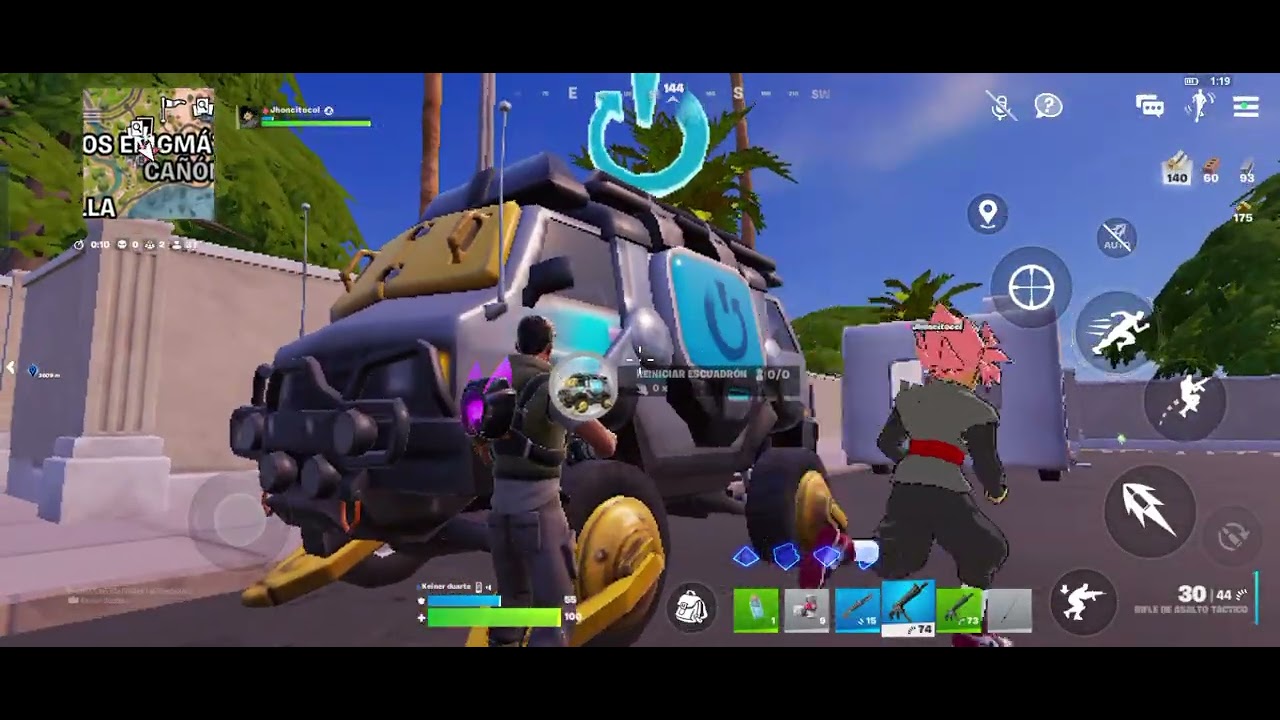 Jugando con mi amigo por primera vez fornite