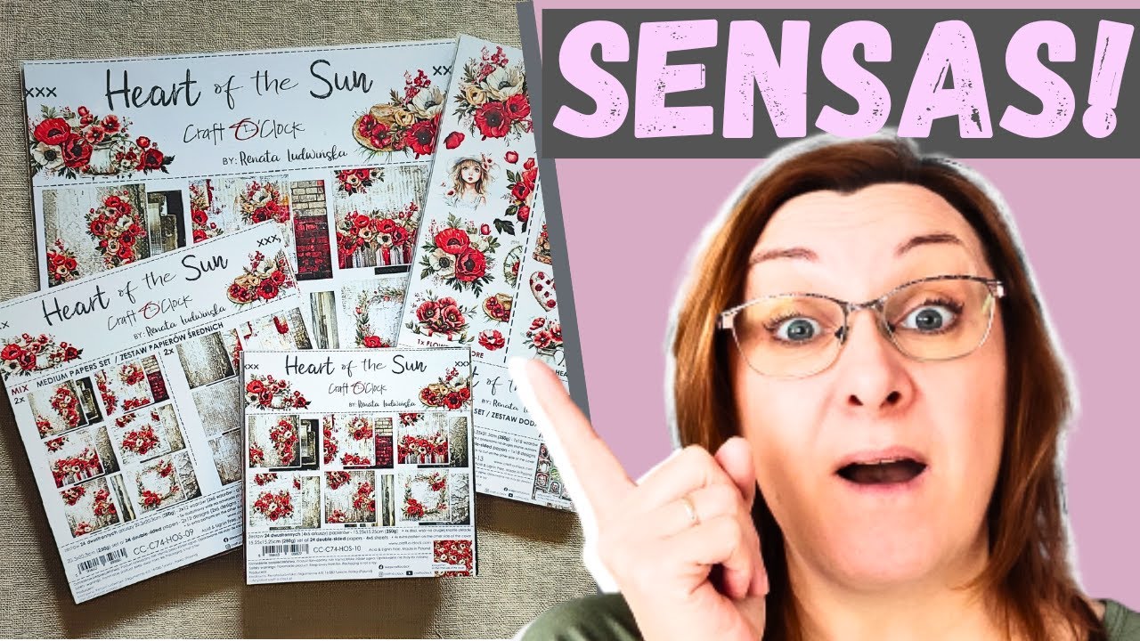 A quoi ressemble la collection Heart of the Sun de Craft O'Clock #haulscrapbooking #crafto'clock
