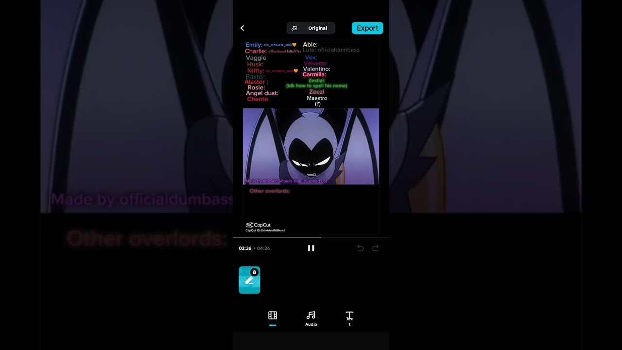 (Voice collab) I am angel dust (join us)
