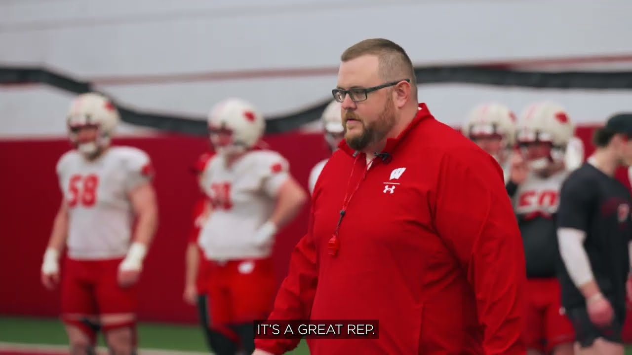 Wisconsin Football || (WI)red with Coach Mateos