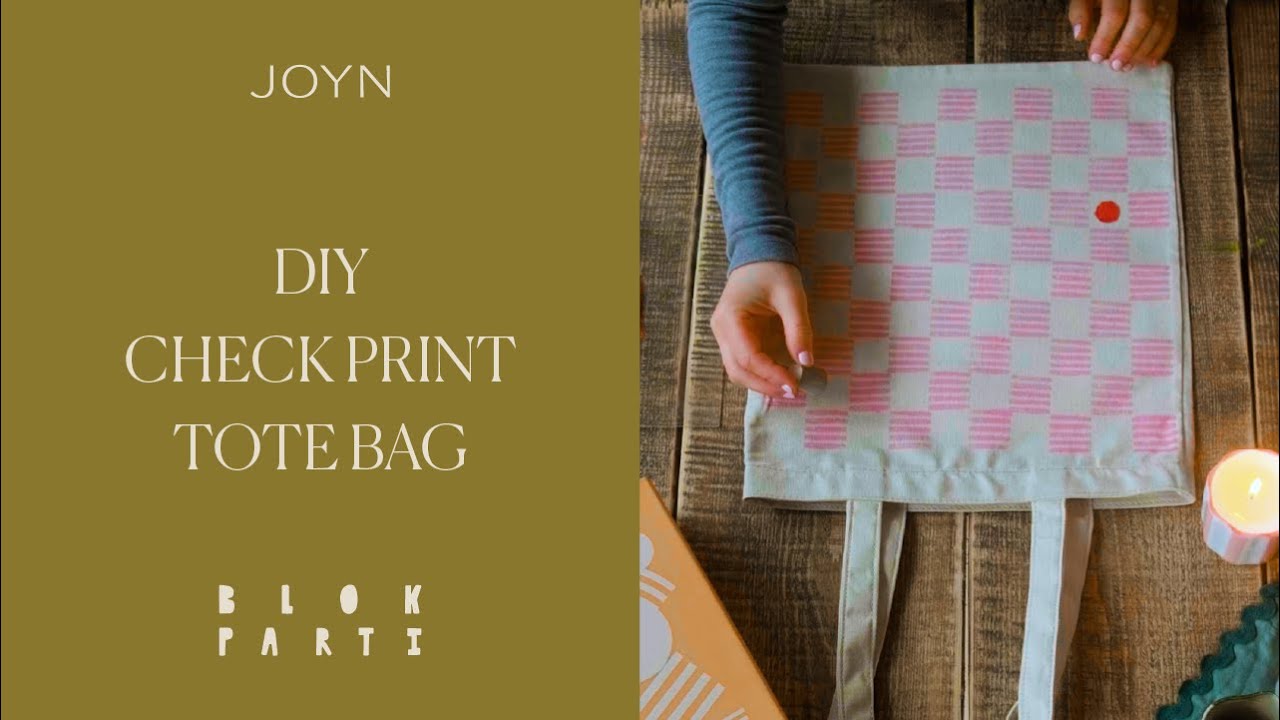 DIY Block Print Tote Bag Tutorial | Easy Fabric Printing Guide
