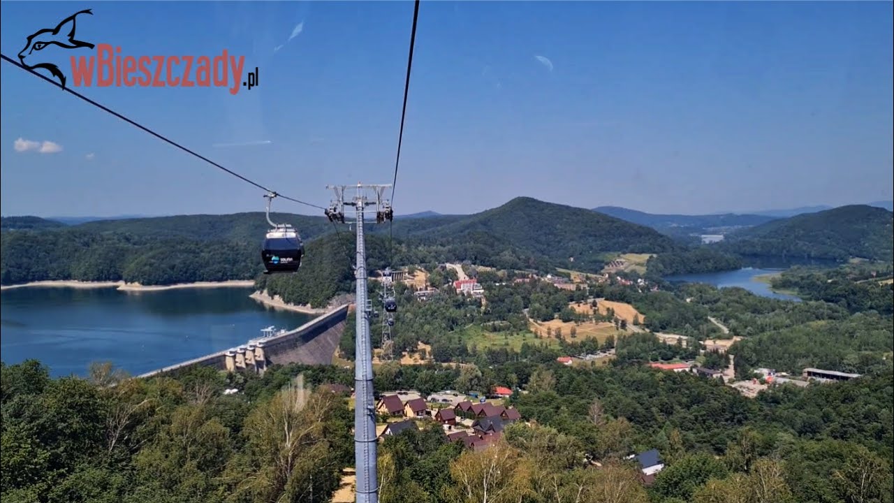 Pierwszy przejazd kolejką gondolową nad zaporą w Solinie. 1 lipca 2022