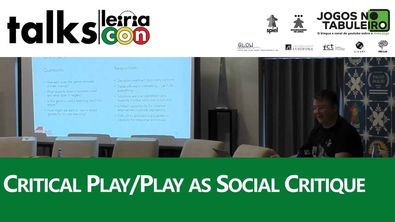 Critical Play/Play as Social Critique - Adam Standring | Leiriatalks 2025