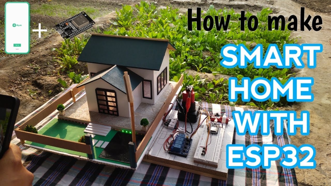 DIY Smart Home Automation using esp32 microcontroller+ miniature house model| Award winning project