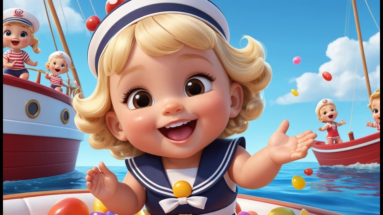 🚣‍♂️ Row Row Row Your Candy Boat 🍬🎶 | Fun Nursery Rhyme & Learning Song for Toddlers