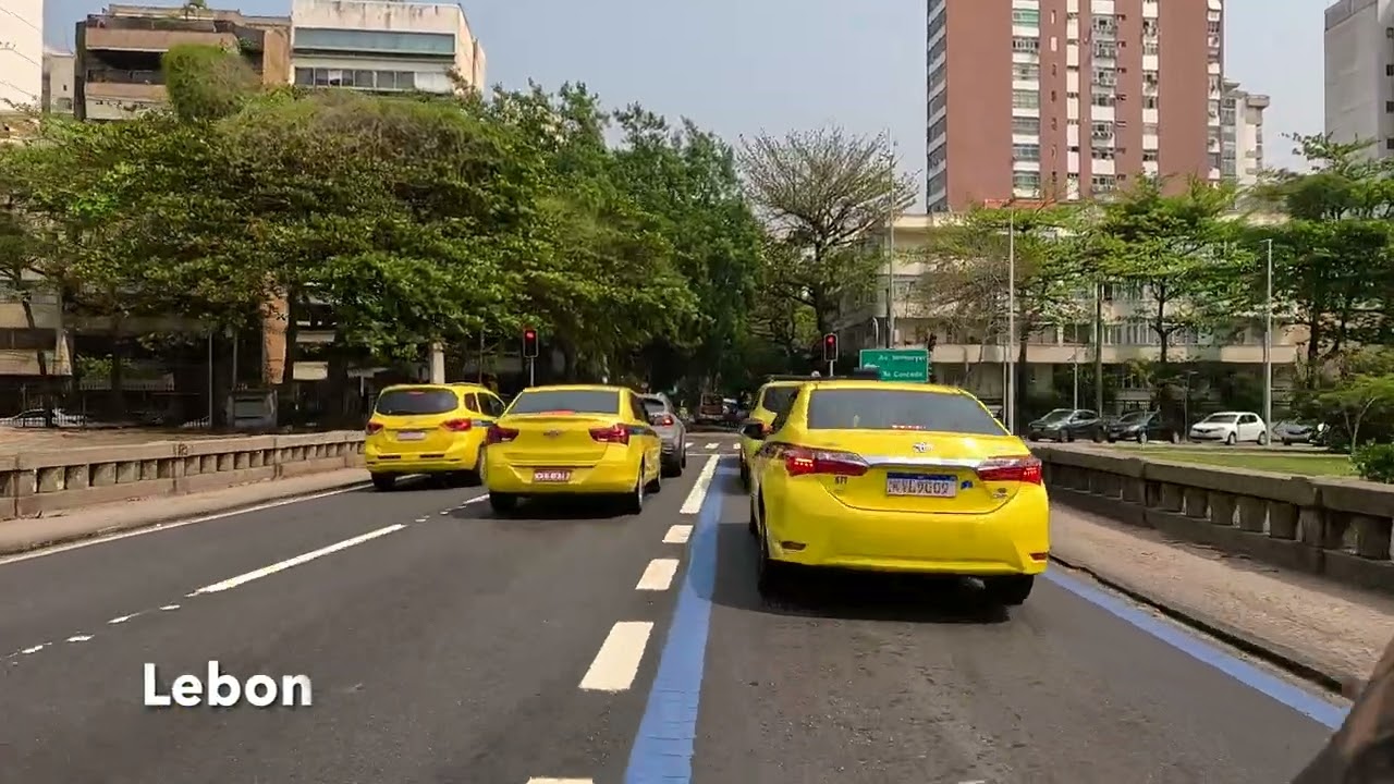 lets drive Rio de Janeiro Copacabana Ipanema Leblon 4k Video