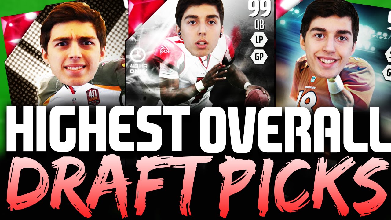 HIGHEST OVERALL DRAFT PICKS! MADDEN 16 EXTREME DRAFT CHAMPIONS