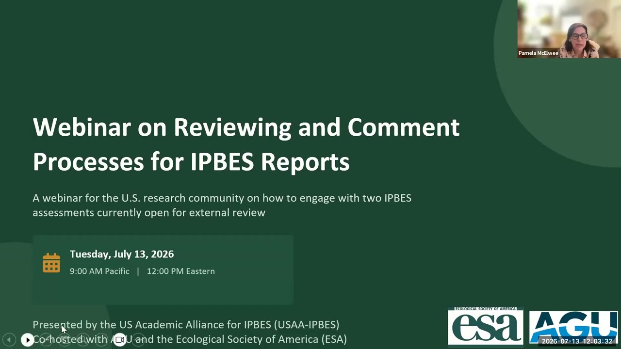 Reviewing and Comment Process for IPBES Assessments