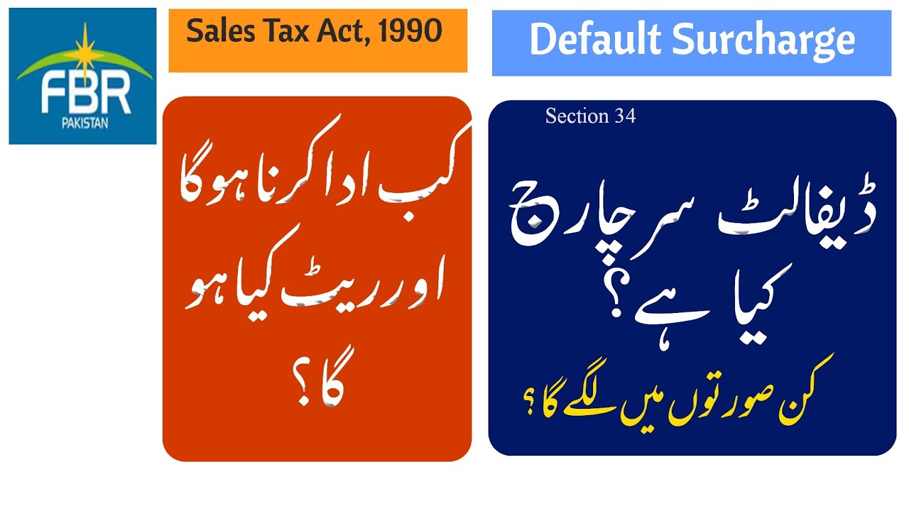Default Surcharge under Sales Tax Act 1990 | Rates of Default Surcharge