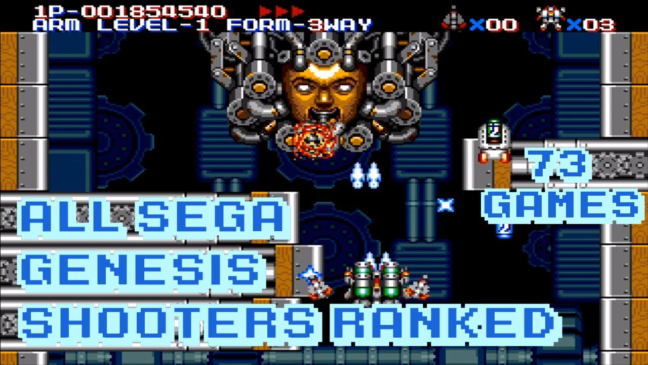 ALL Sega Genesis Shooter Games Ranked (Retro Sunday)