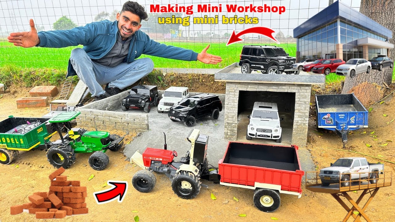 I made a mini workshop for Rc tractor and car ll 