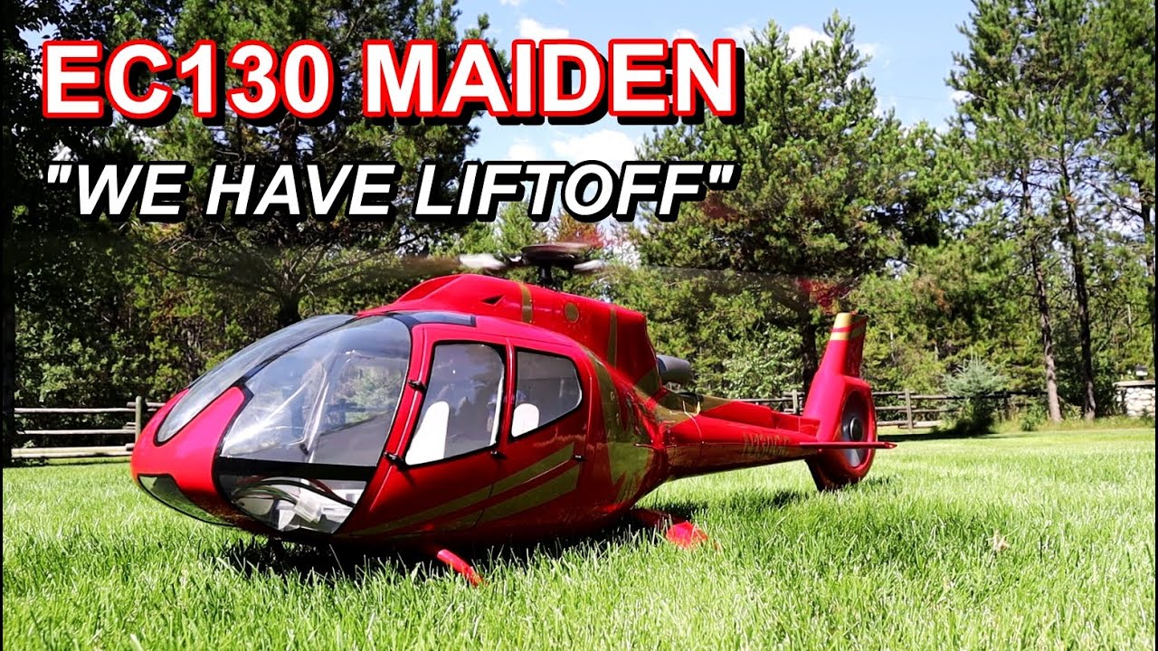 Scale RC Helicopter Build - Roban EC130 800 Maiden Flight.