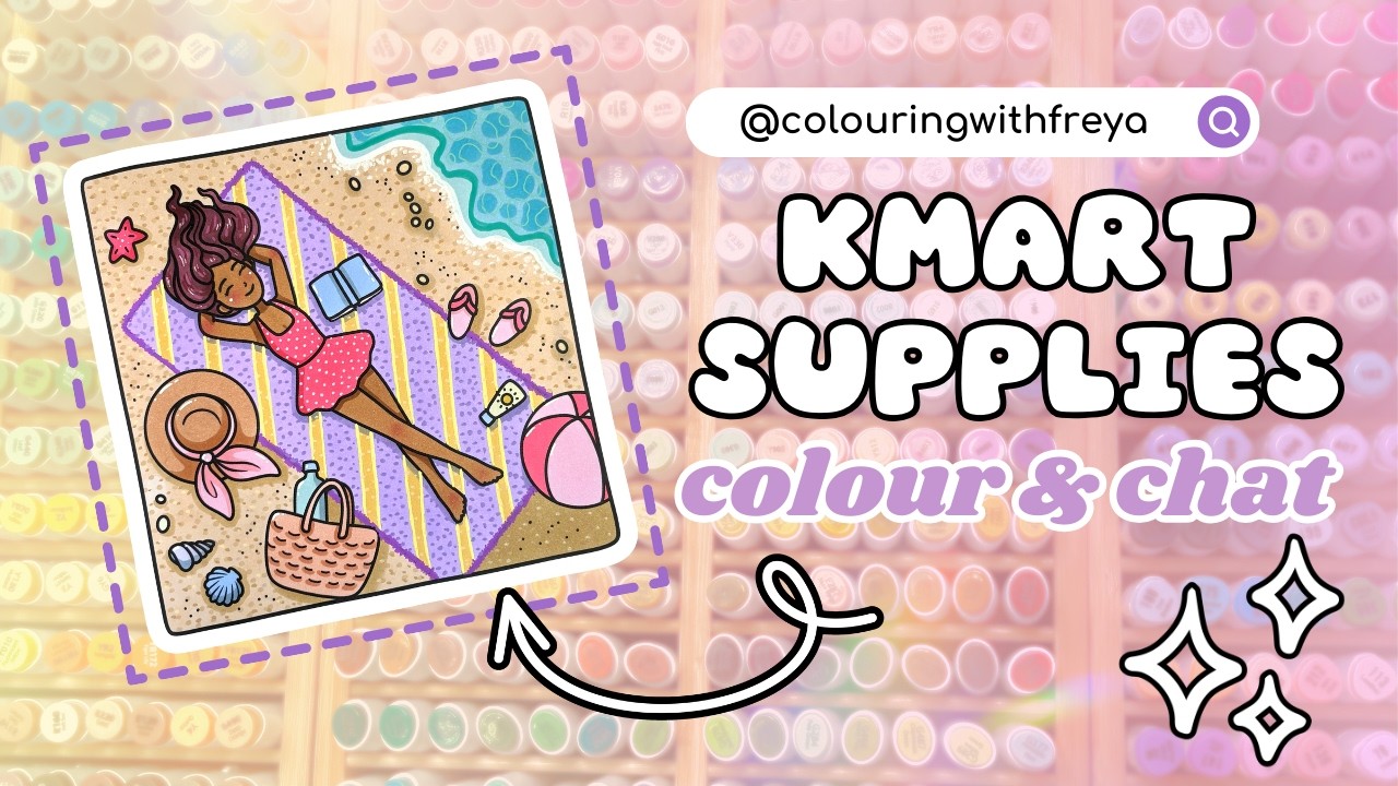 Colour and Chat - Testing out Kmart Anko Colouring Supplies - Living my Best Life by Amelia Green