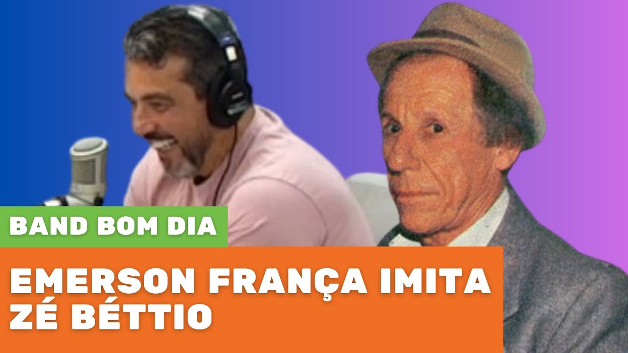 Emerson França imita Zé Béttio | Band Bom Dia