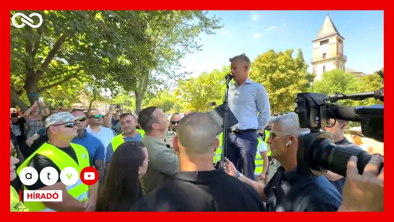 Balhé a Tisza Párt rendezvényén: Dorogon feszült egymásnak Magyar Péter és Toroczkai László