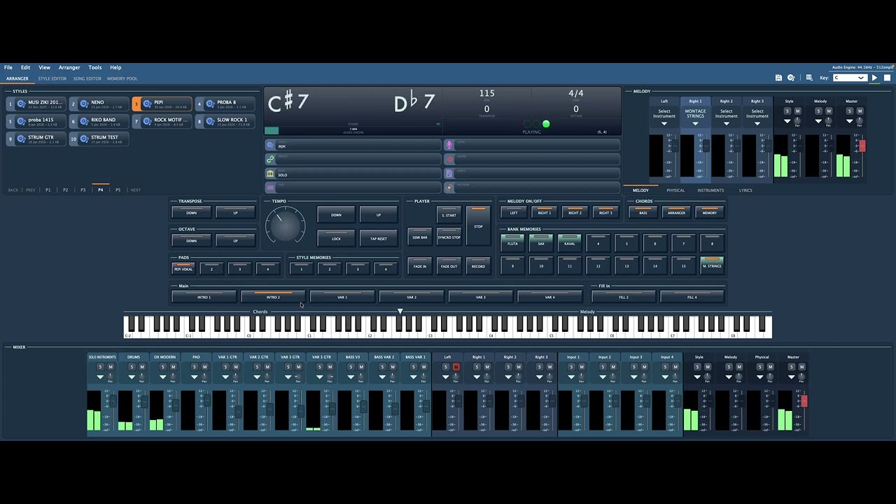 GIGLAD 5  Audio Drums, Ketron Real Instruments(Bass, Guitars) Vocal on Pad