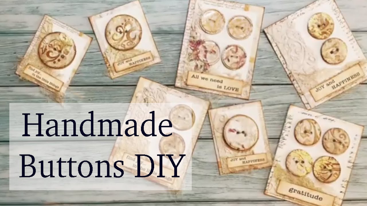 Handmade Buttons DIY & Buttons Cards | JJ#177