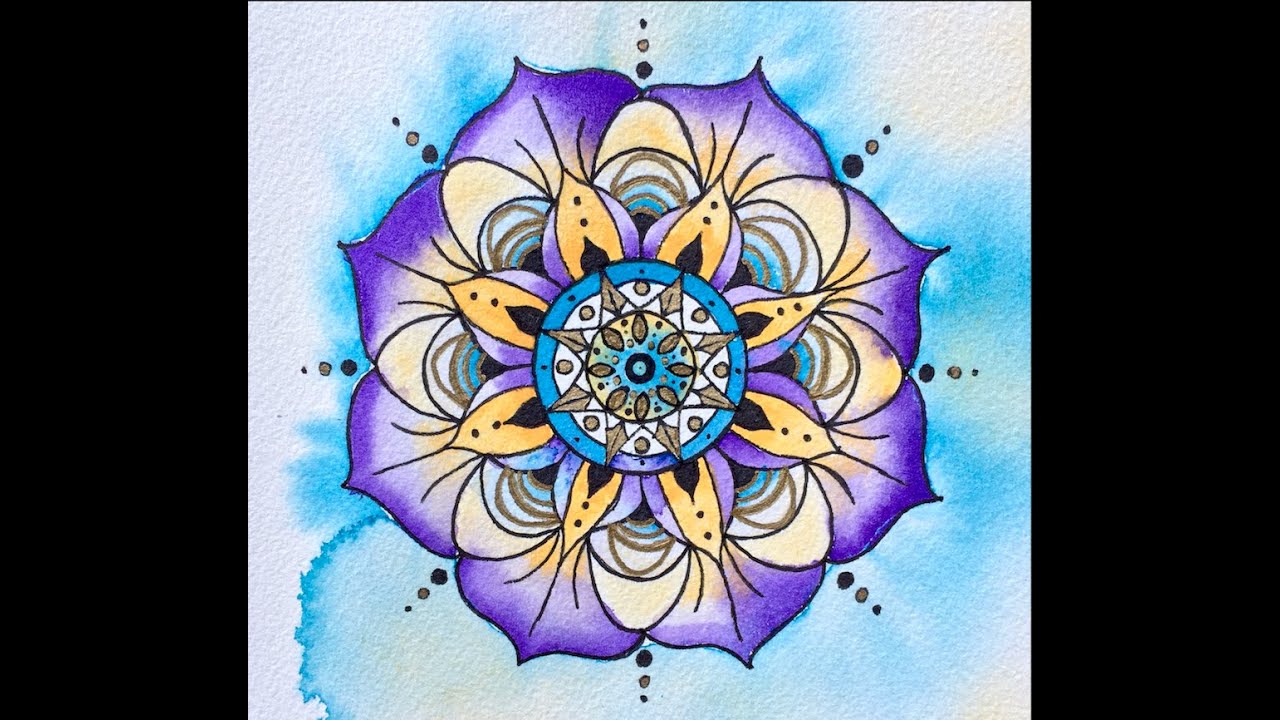 Mindful Mandala Design - Meditative Art, Self-Care, Art Therapy