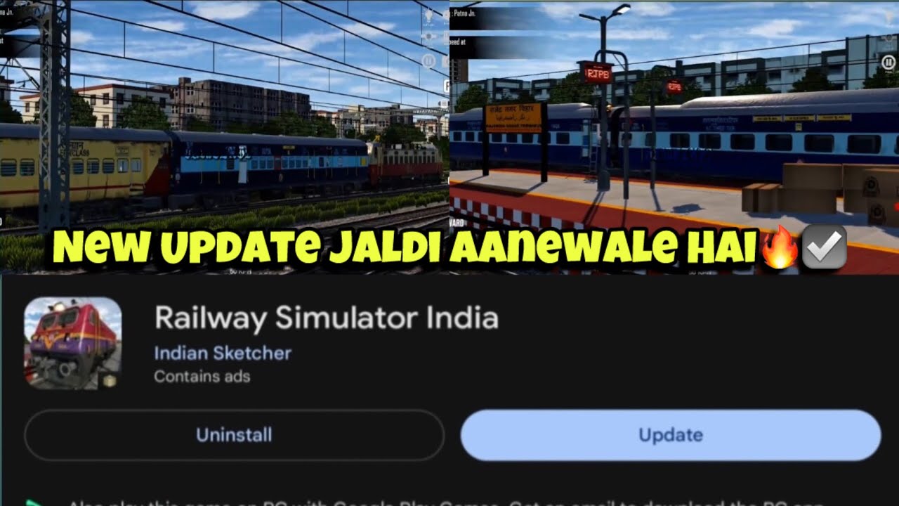 Railway Simulator India | New Update Jaldi Aanewale Hai 🔥