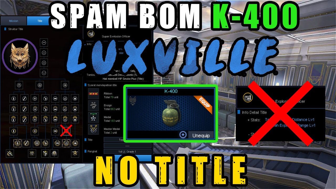 SPAM BOM K-400 LUXVILLE NO TITLE