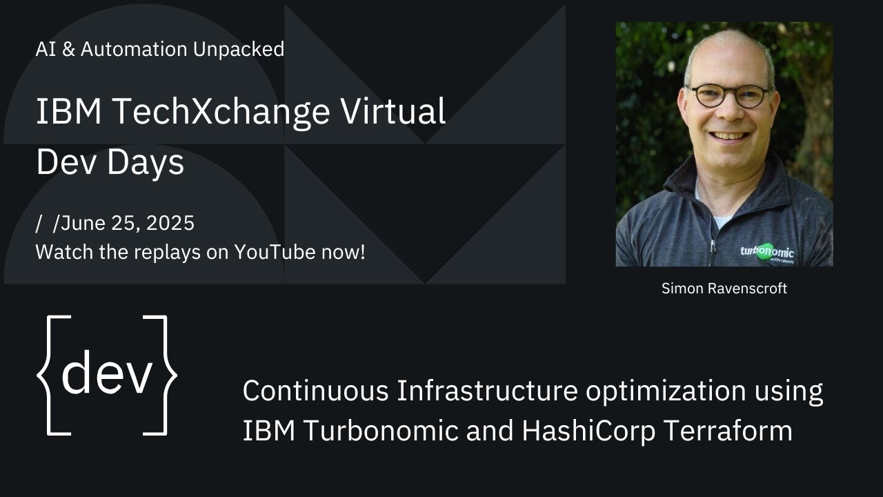 Continuous Infrastructure optimization using IBM Turbonomic and HashiCorp Terraform