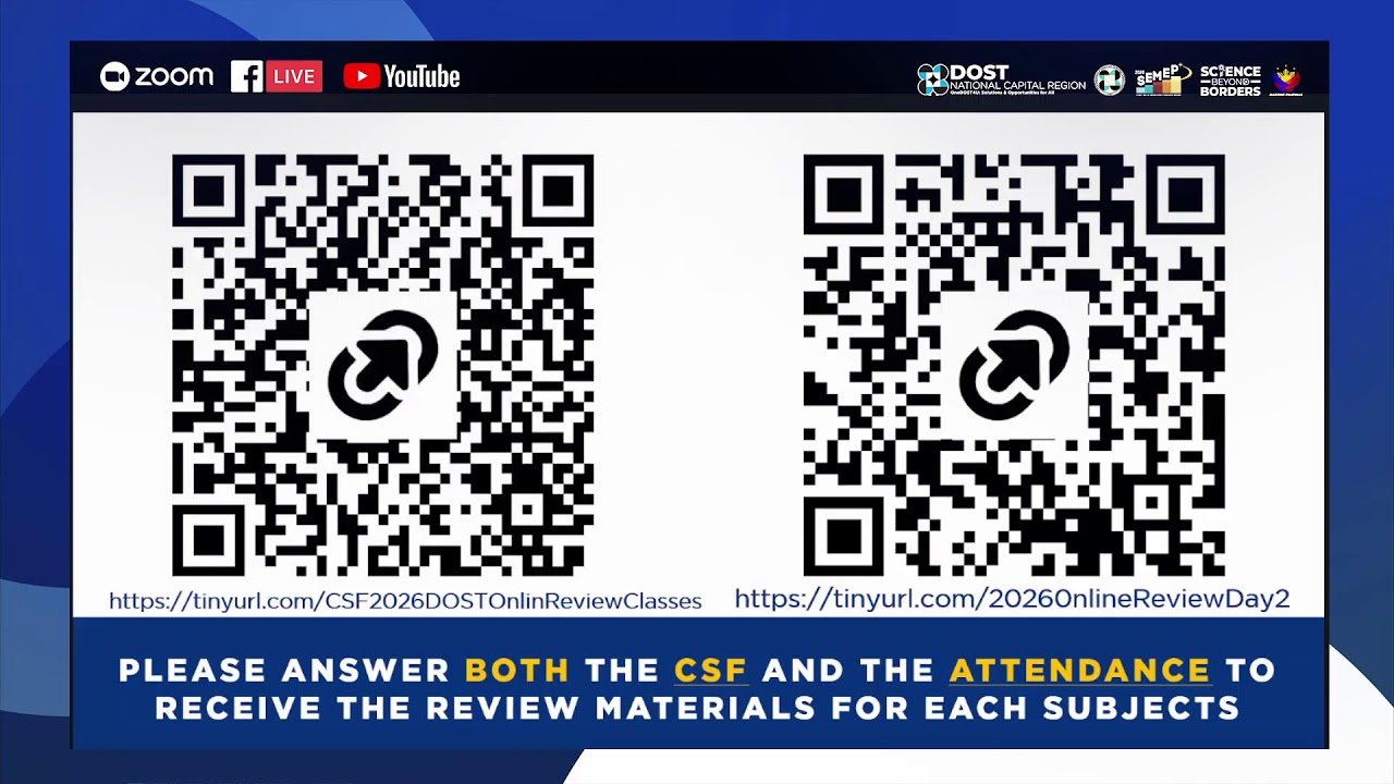 2026 DOST SEI Undergraduate Scholarship Online Review Class