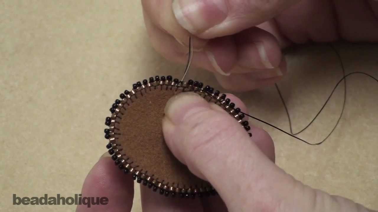 How to Bead Embroider a Picot Edge