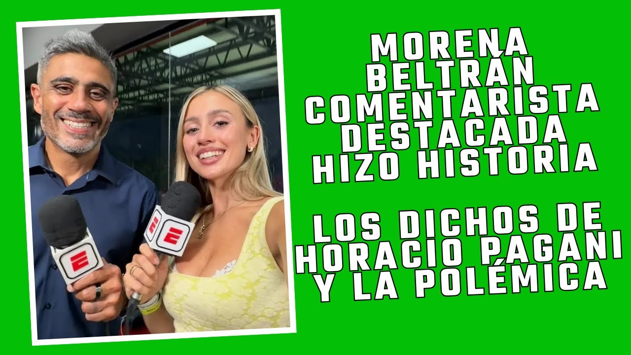 MORENA BELTRAN COMENTARISTA DE FÚTBOL. DESPUÉS DE 10 AÑOS UNA MUJER VOLVIÓ A COMENTAR EN TELEVISIÓN.