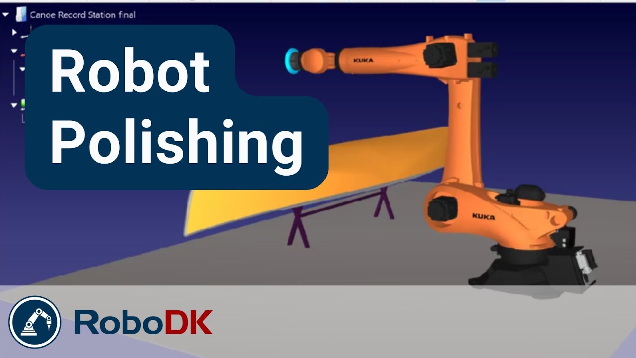 Canoe Robot Polishing - Inventor - RoboDK Add-In