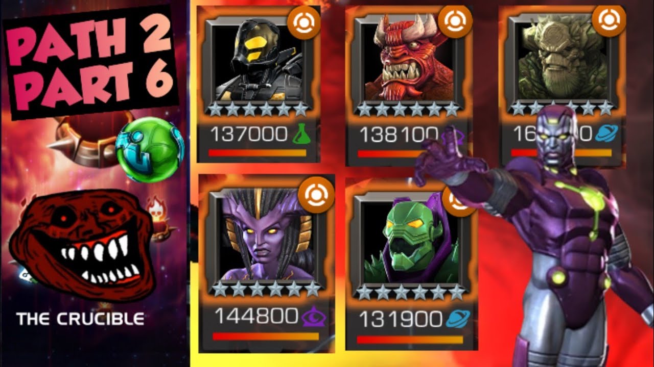 MCOC : MY TEAM FOR CRUCIBLE PATH 2 ULTIMATE ACT 7 Part 6 #marvel #mcoc
