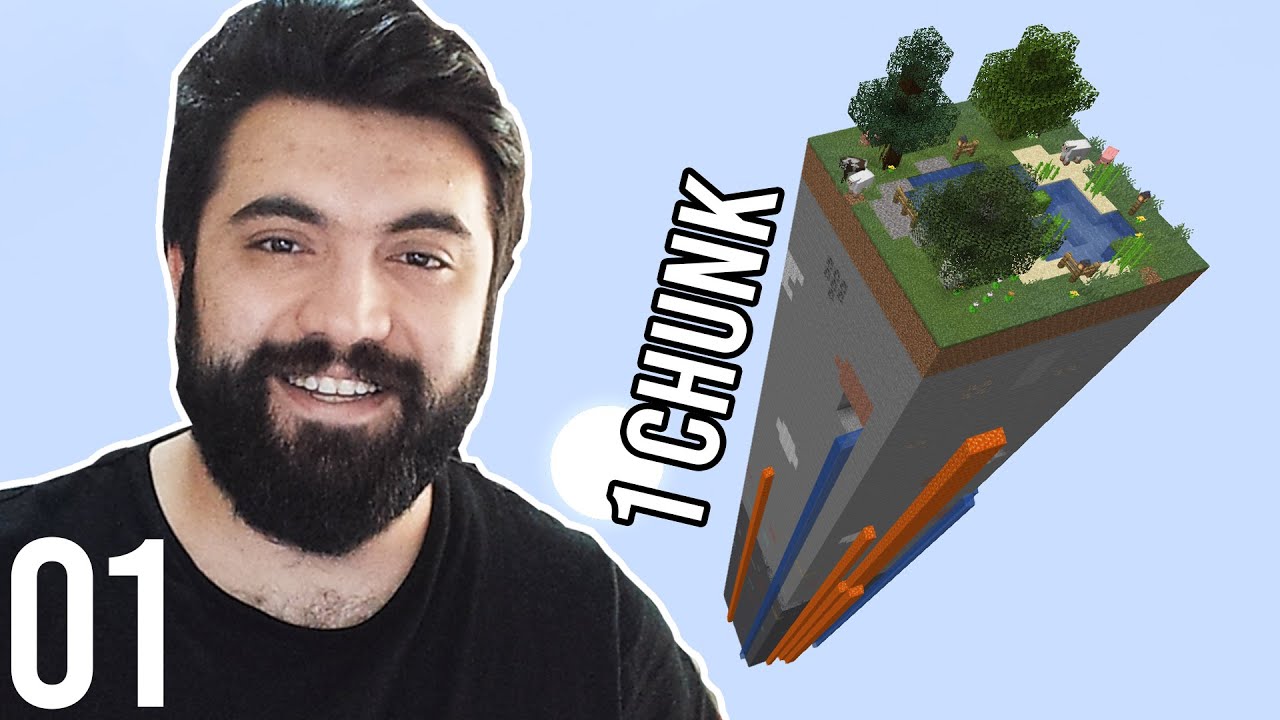 Minecraft: TEK CHUNK SURVIVAL - B&ouml;l&uuml;m 1