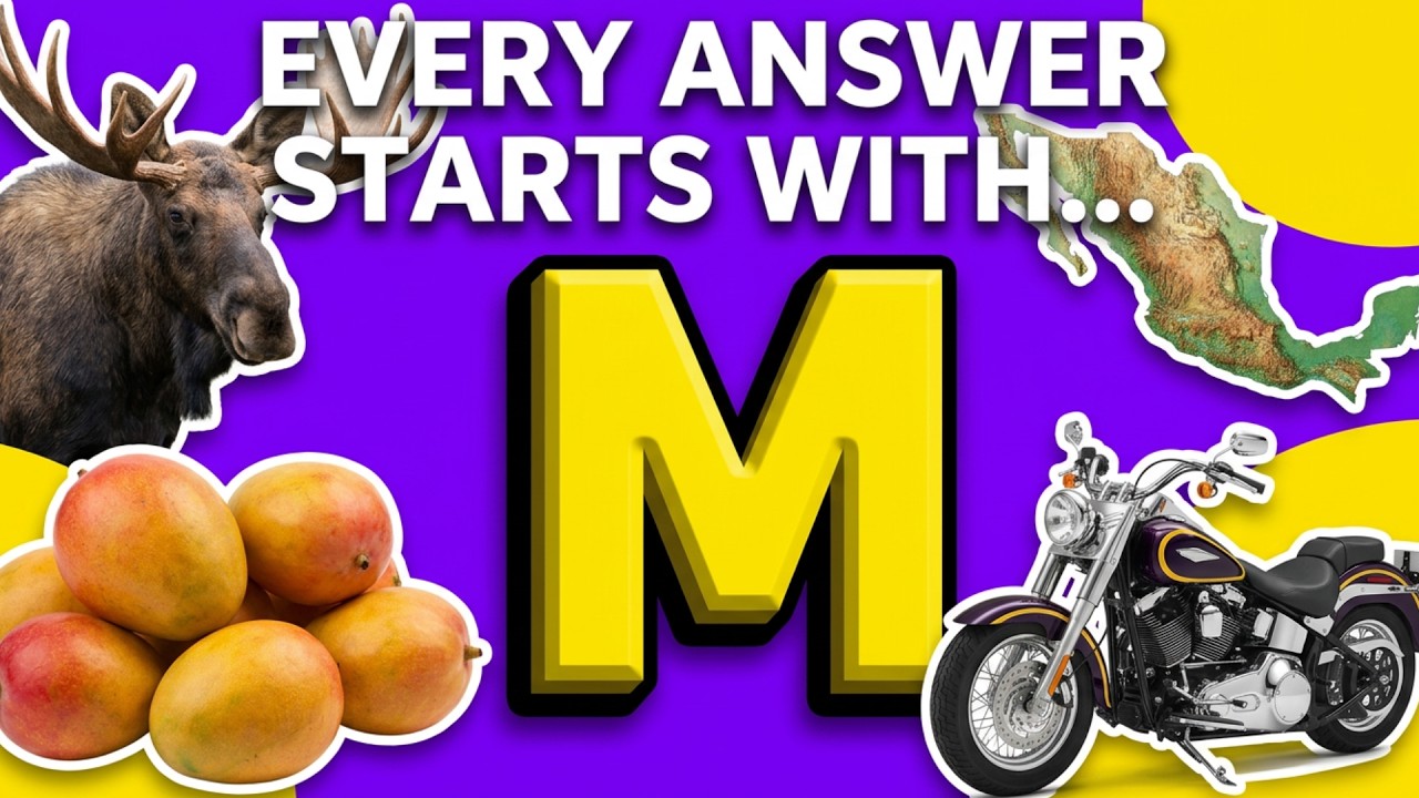 General Knowledge Trivia With a Twist | All Answers Begin With M