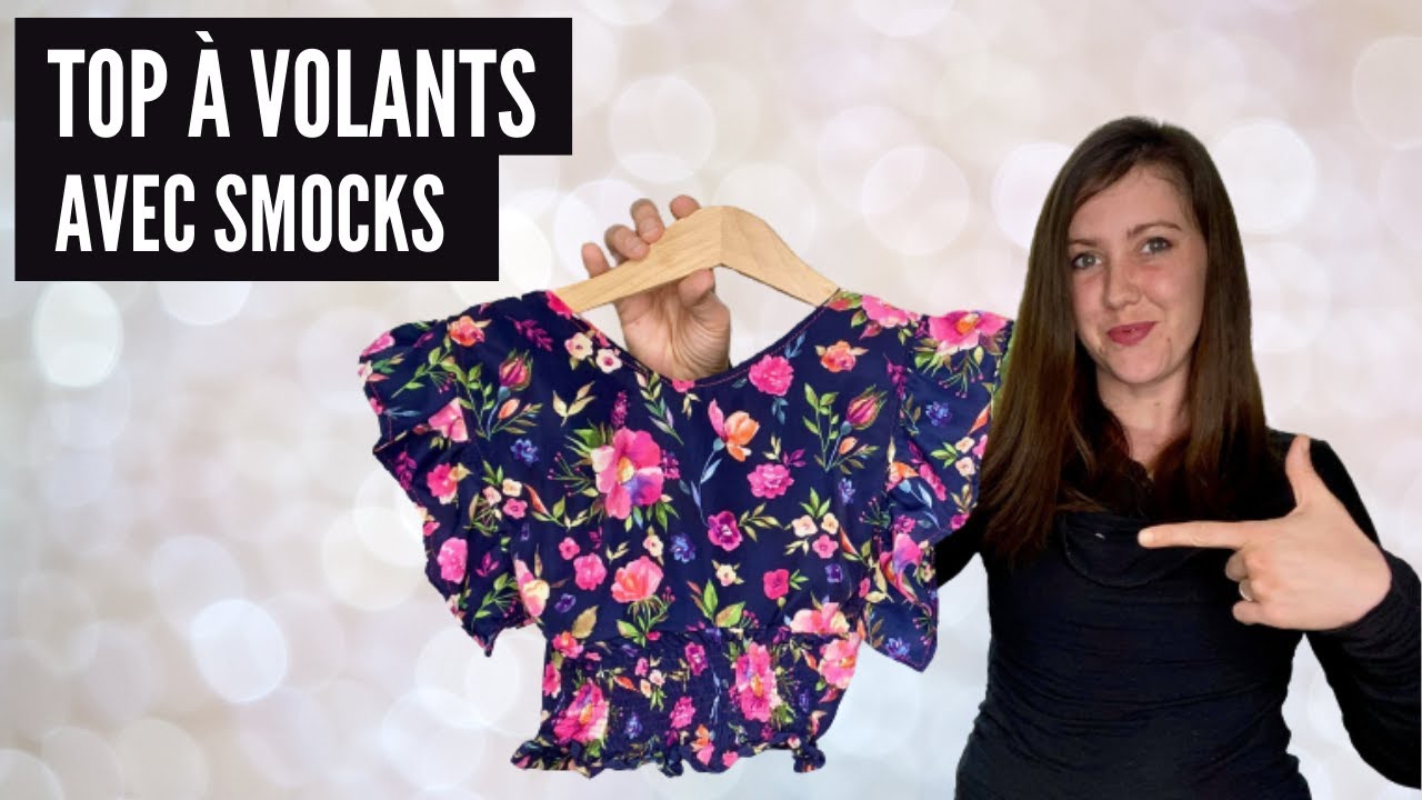 TUTO COUTURE coudre un top à volants avec smocks