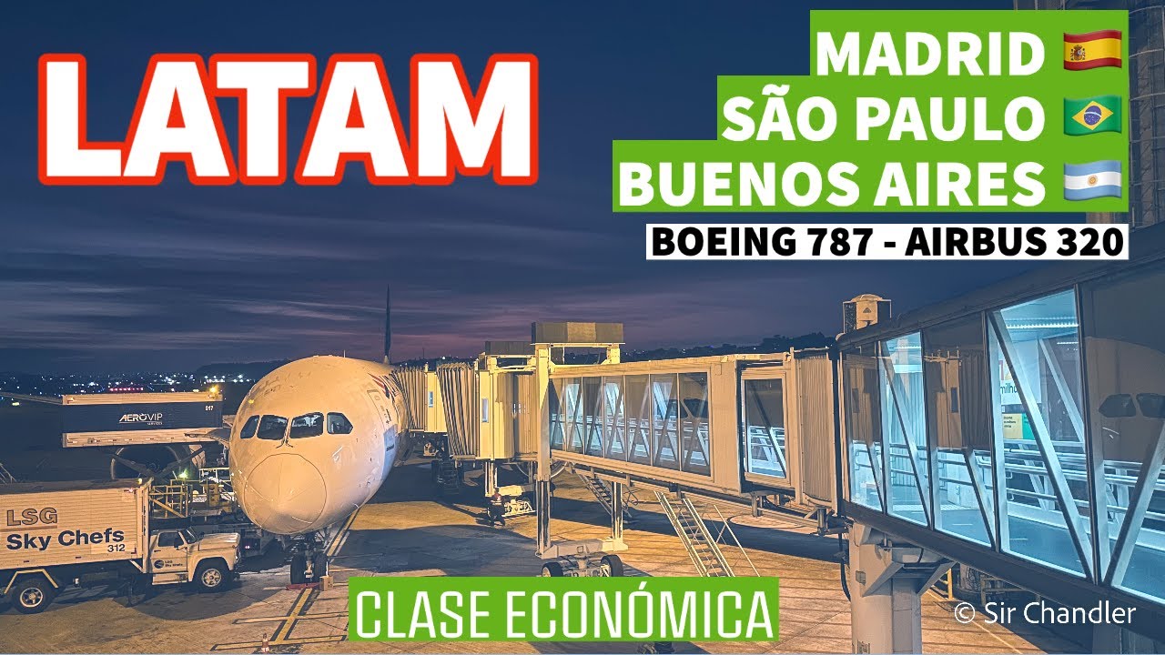 LATAM Madrid São Paulo Buenos Aires -  🇪🇸🇧🇷🇦🇷 - clase económica
