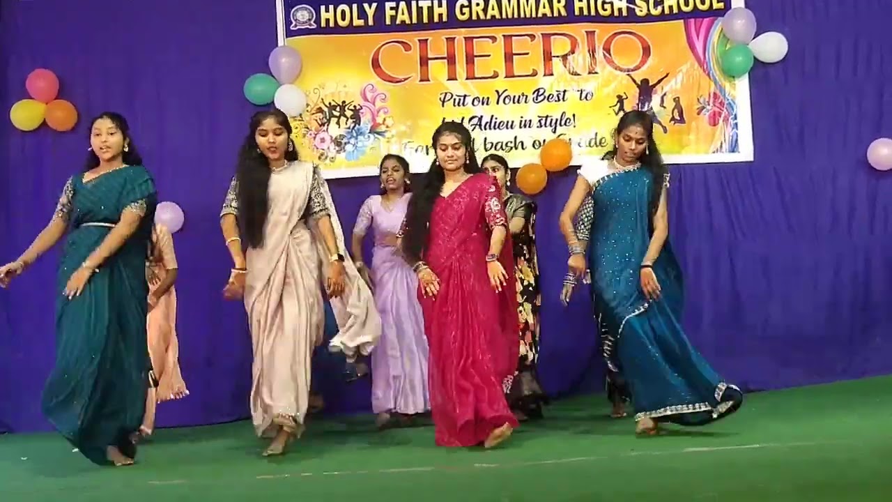 Holy Faith Grammar High School Ghatkesar celebrating farewell
