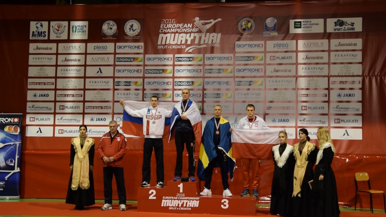 Jakub Klauda MISTR EVROPY 2016 v muaythai - hymna