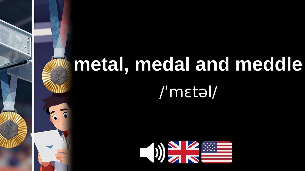 How to pronounce metal, medal and meddle (CORRECTLY!)