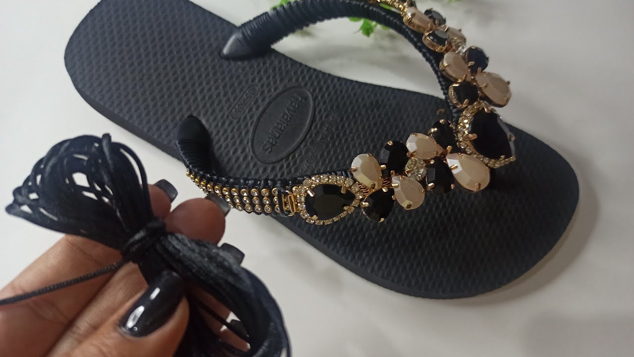 Quantos metros de fio gastei nesse chinelo?