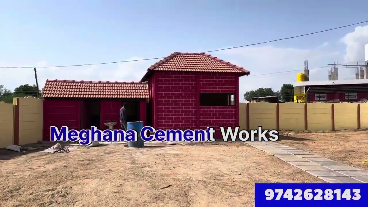 Readymade rooms at low cost | precast walls# low budget houses @megha