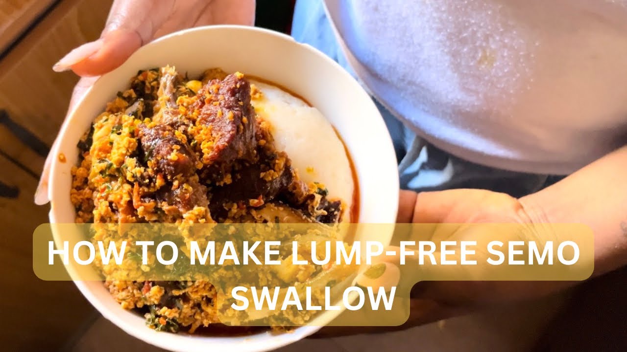 HOW TO MAKE LUMP-FREE SEMO