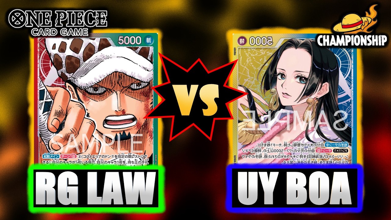 One Piece TCG: Breaking Down and Analyzing a Game from the East - RG Law VS UY Boa (OP14 and EB03/4)
